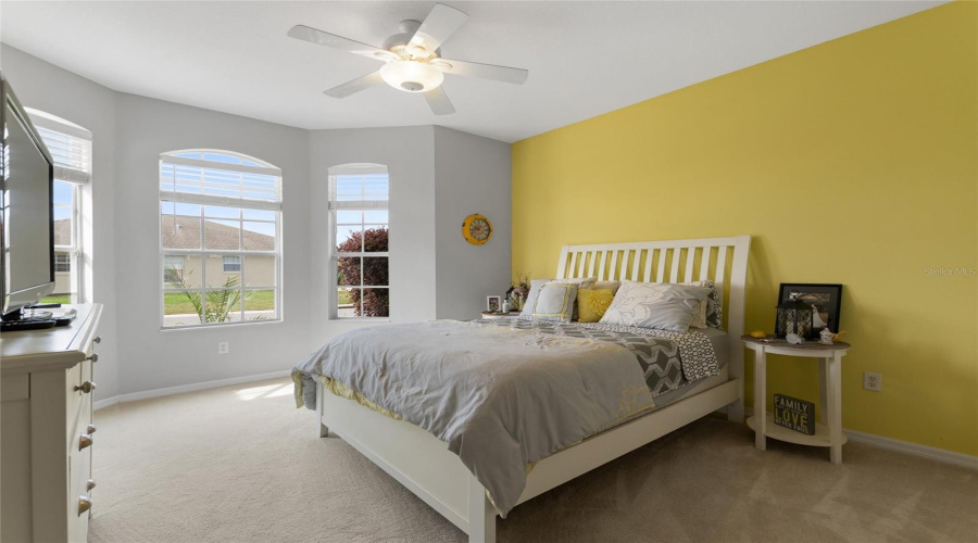 Preferred bay window elevation in Guest bedroom