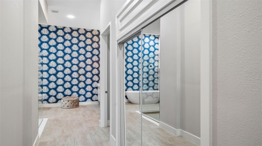 First Floor Primary Hallway Closet area