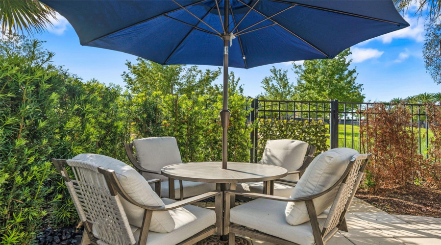 Additional Seating by Water Feature