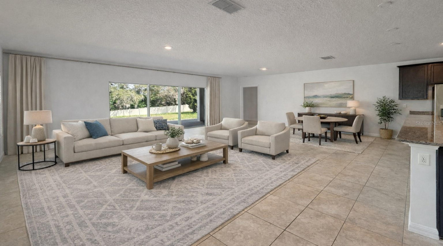 Living and dining room