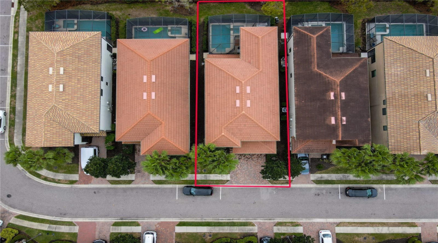 Aerial View of the House