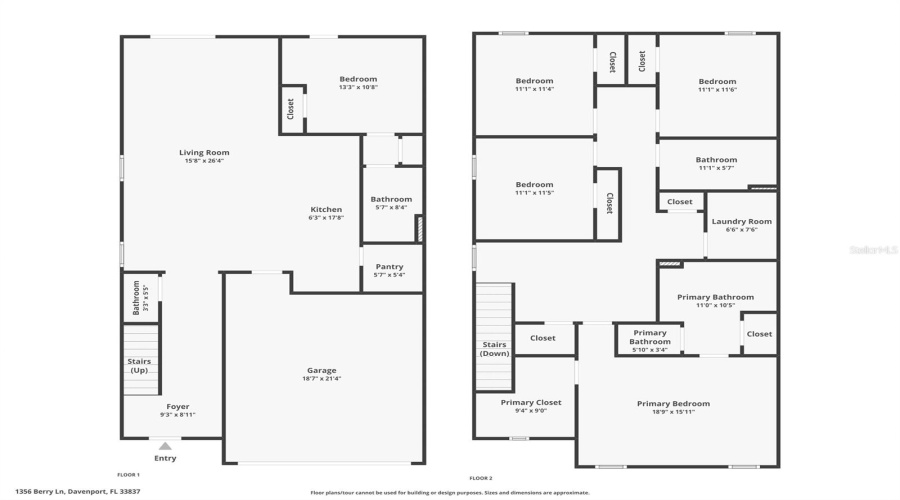 DAVENPORT, Florida 33837, 5 Bedrooms Bedrooms, ,3 BathroomsBathrooms,Residential,For Sale,BERRY,0,MFRP4938314