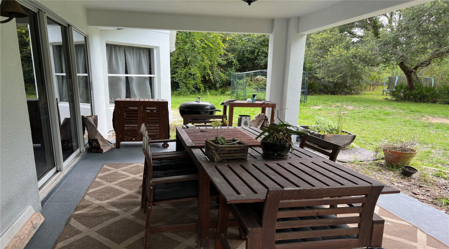 Covered patio