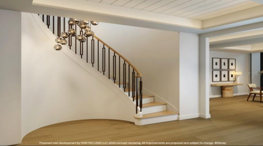 Artist Rendering. Stairway To The Penthouse Second Floor