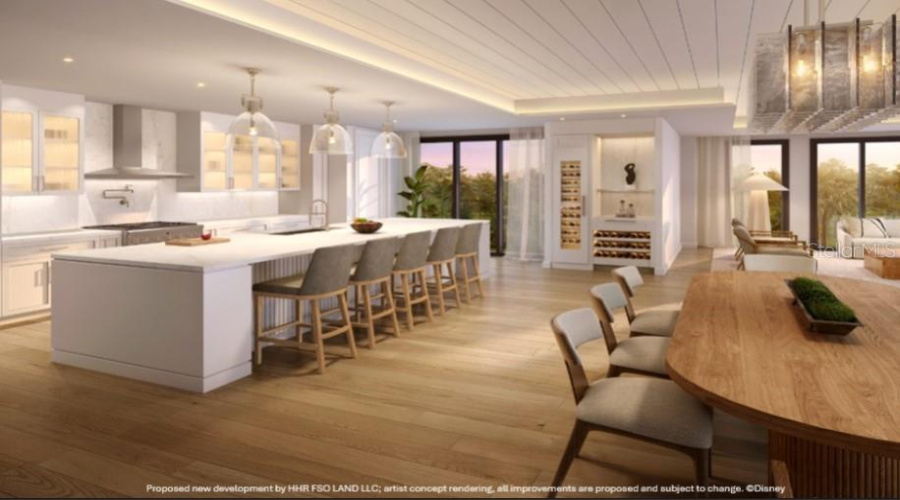 Artist Rendering. Kitchen