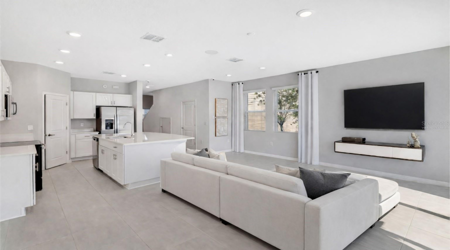 Living and Dining Virtually Staged