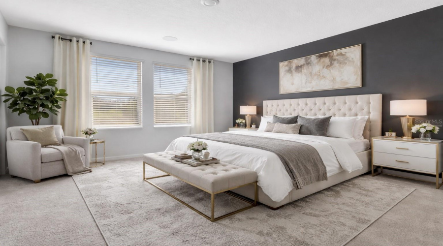 Primary Bedroom 2nd Floor Virtually Staged