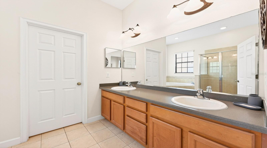 Primary en-suite bath.