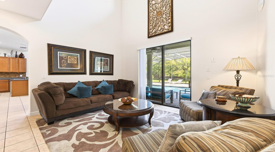 Two story formal living.