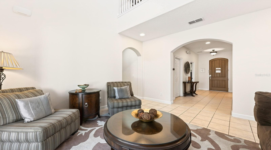 Two story formal living.