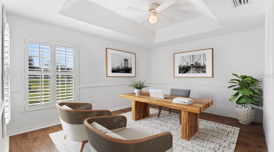 Virtually staged Office