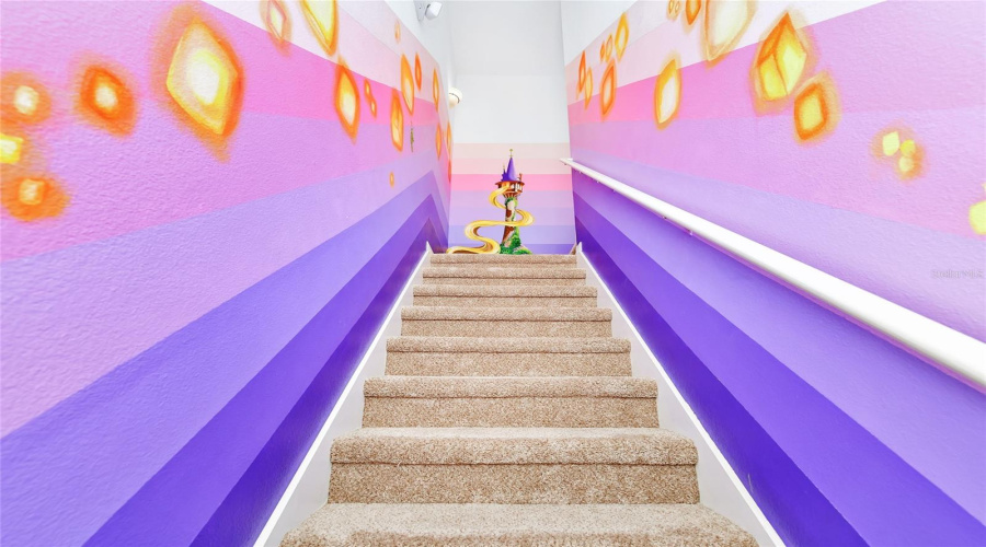 Magical Encantada themed stairway