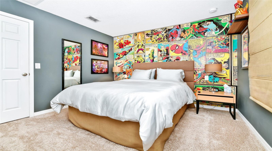 Spiderman themed bedrooom