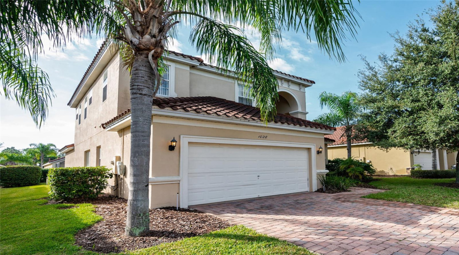 Lovely pavers in driveway