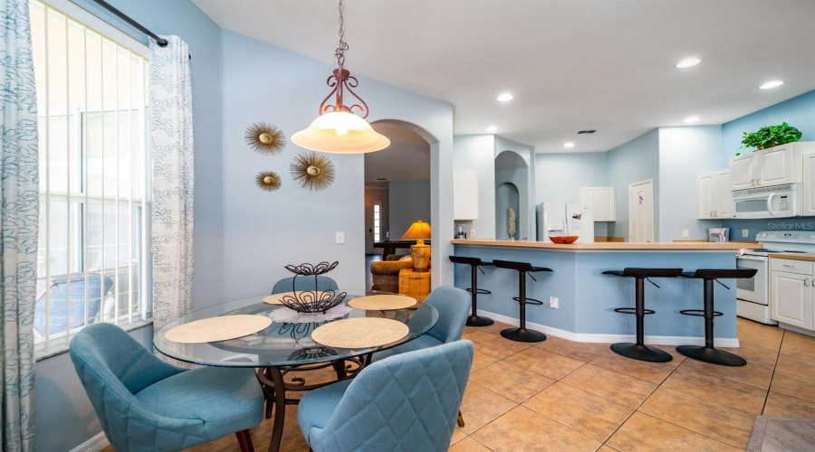 Ample seating in kitchen