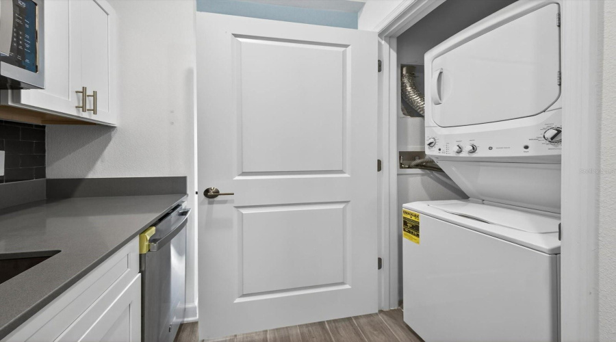 Apartment has its own Laundry