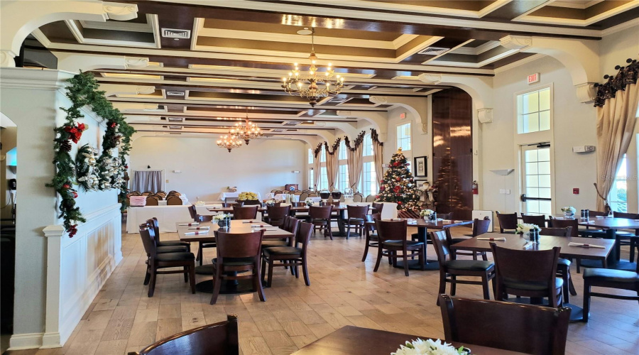 Restaurant has banquet space