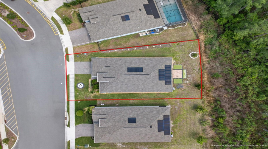 Oversized wooded lot