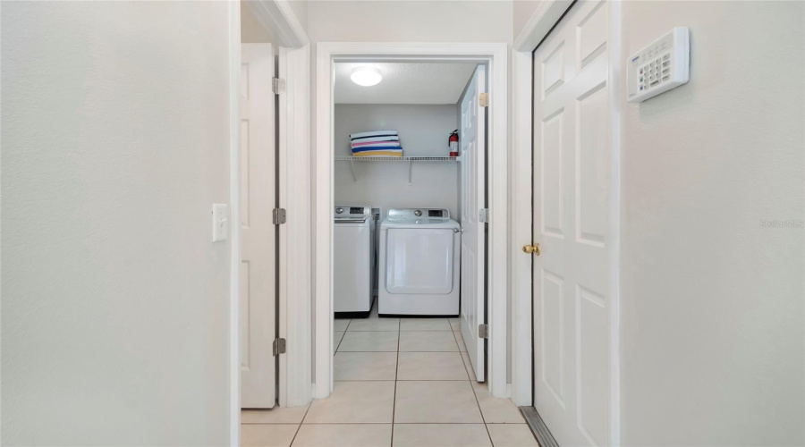 Hallway to Bathroom, Laundry & Garage