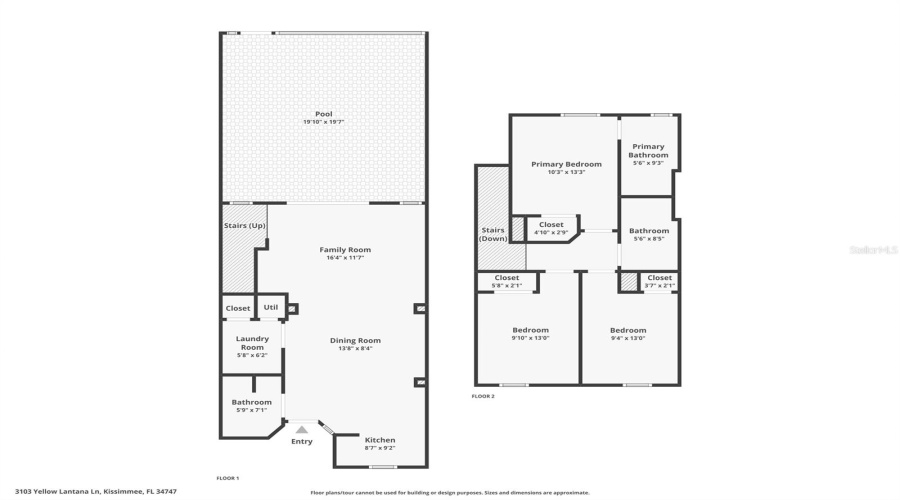 KISSIMMEE, Florida 34747, 3 Bedrooms Bedrooms, ,2 BathroomsBathrooms,Residential,For Sale,YELLOW LANTANA,0,MFRS5147326