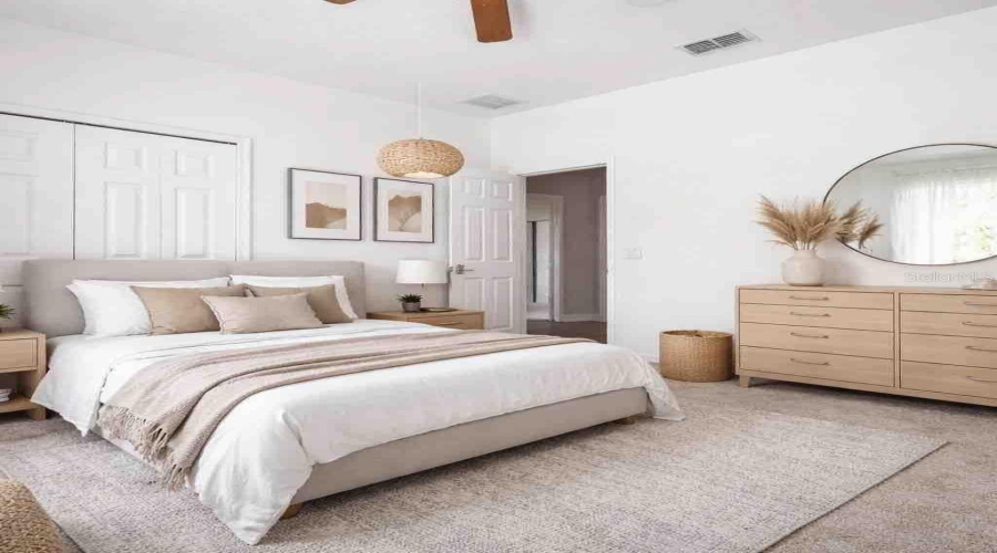 2nd Bedroom - Virtual Staged