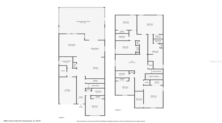 KISSIMMEE, Florida 34747, 6 Bedrooms Bedrooms, ,5 BathroomsBathrooms,Residential,For Sale,CUBAN PALM,0,MFRS5147422