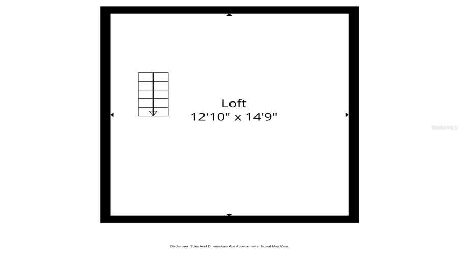 Above Garage Den: Floorplan