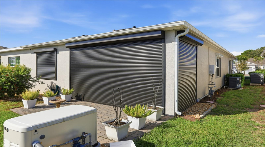 Hurricane Shutters - remote controlled