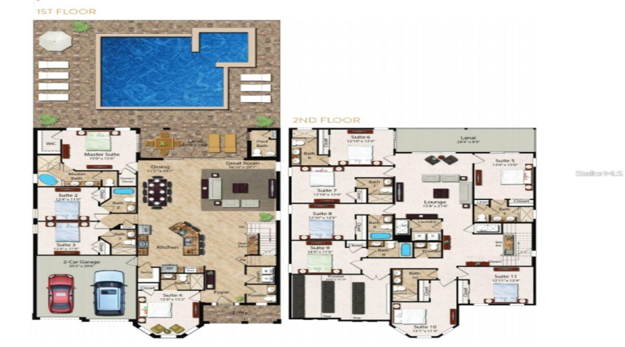 KISSIMMEE, Florida 34747, 11 Bedrooms Bedrooms, ,10 BathroomsBathrooms,Residential,For Sale,FALLS,0,MFRS5146843