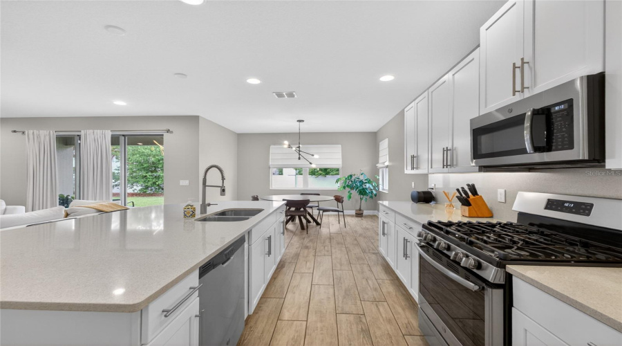 Kitchen Appliances include a Gas Range