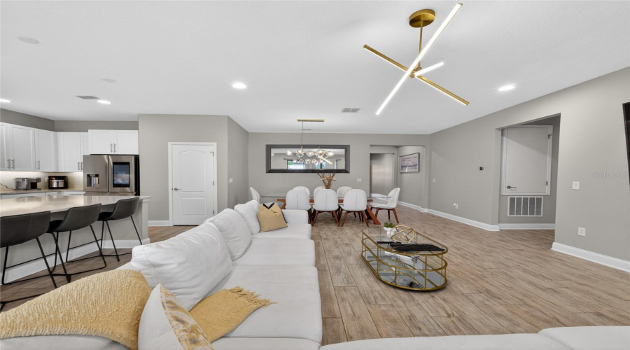 Open Floor Plan View from Back of Home