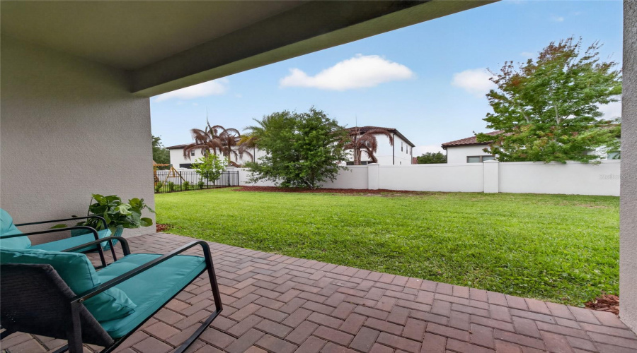 Lanai View to Back Yard