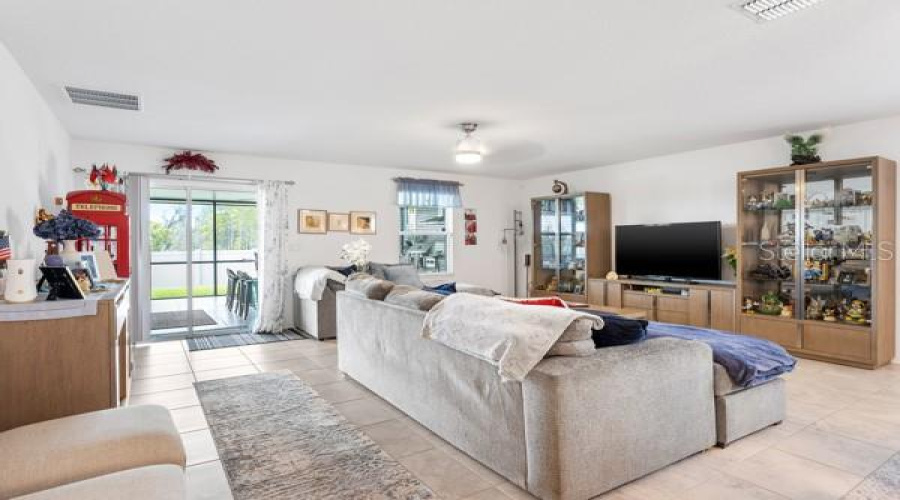 Living area showing current arrangement