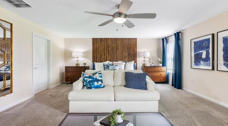 Owner suite bedroom currrent arrangement