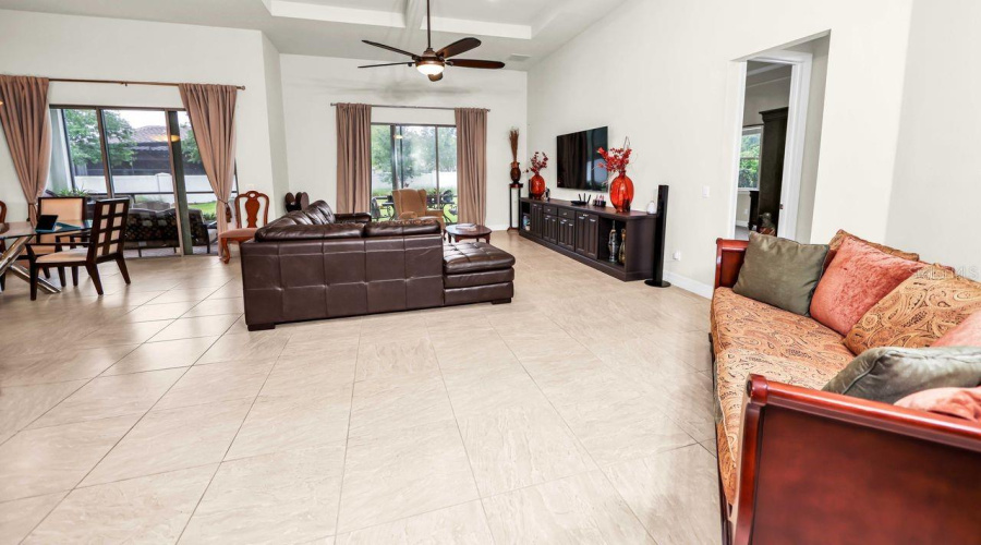 Extra space by living room