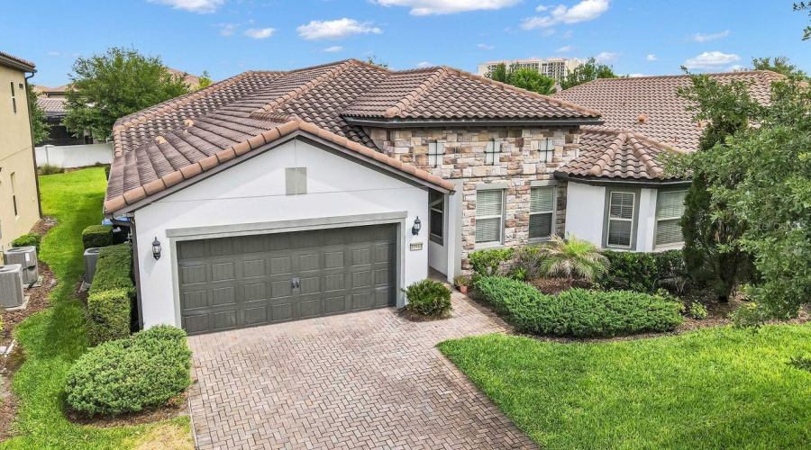 Aerial view of home
