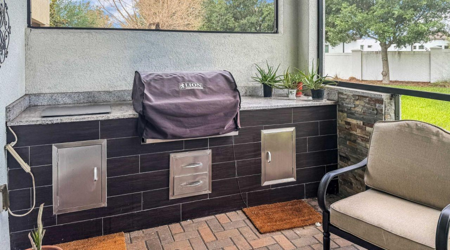 Summer grille / Screened in lanai