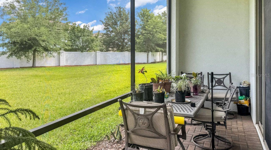 Screened lanai