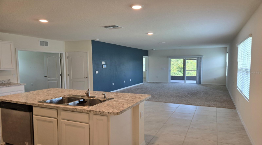 Kitchen overlooking Great Room