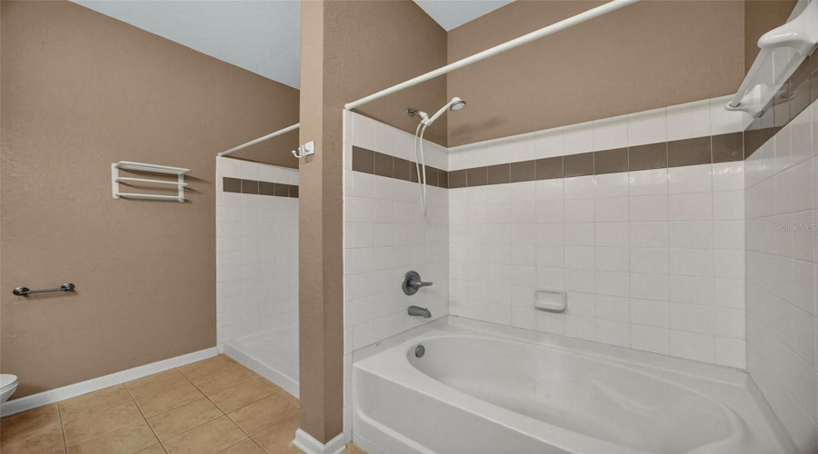 Primary Bath Tub Seperate shower!