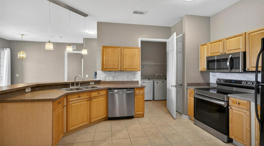Kitchen to laundry room