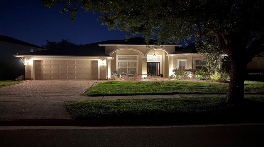 Front Exterior with outside lighting