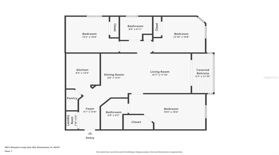 KISSIMMEE, Florida 34747, 3 Bedrooms Bedrooms, ,2 BathroomsBathrooms,Residential,For Sale,ALMATON,0,MFRS5147977