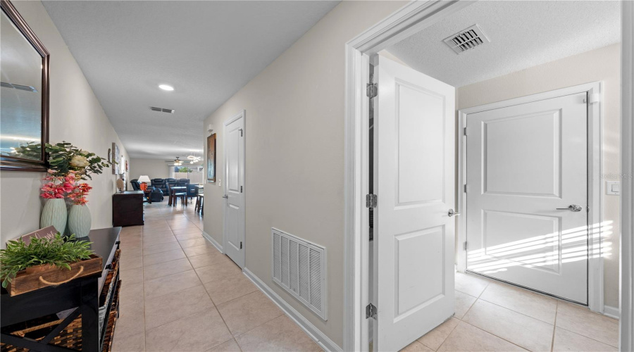 Foyer and Laundry room on right