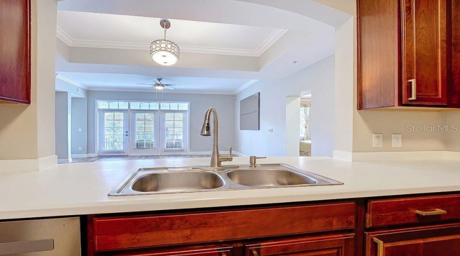 View to Dining and Living Room