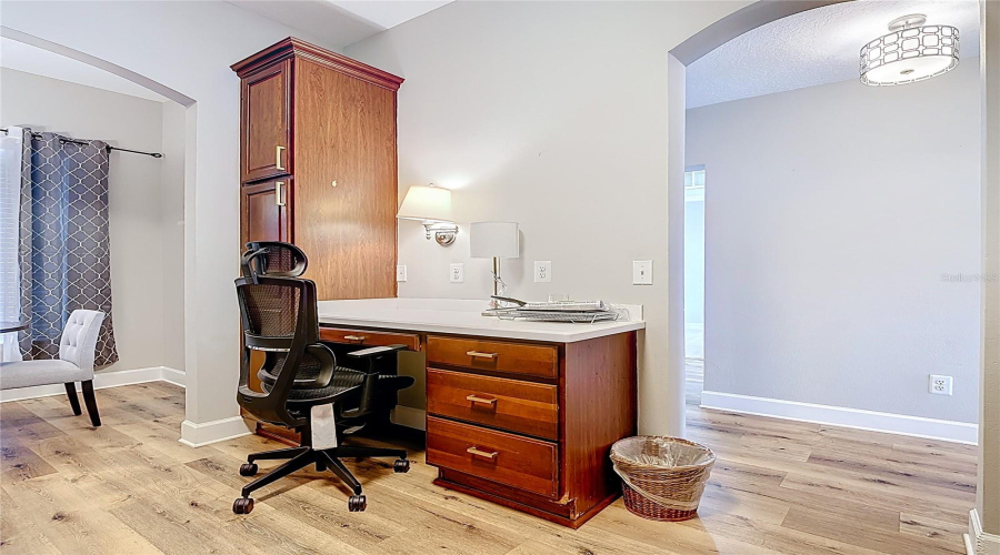 Built-in Desk and Pantry