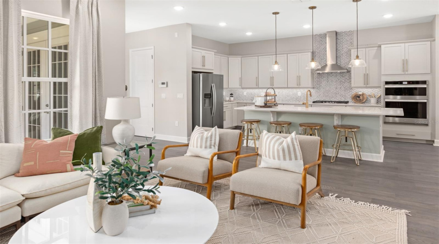 Island Village Hayden Model Great Room and Kitchen