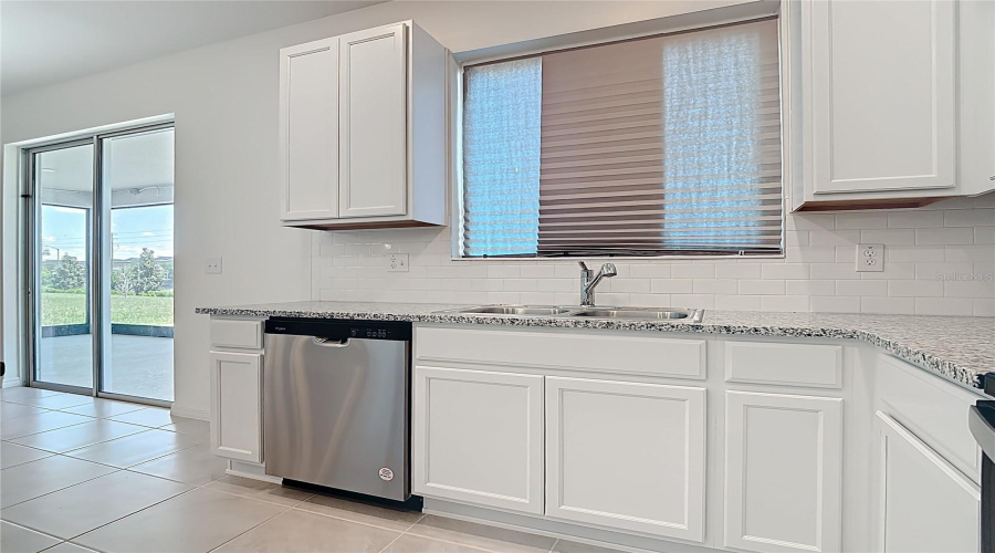 Plenty of kitchen cabinets area