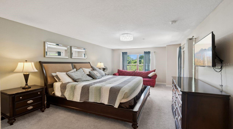 Primary suite with private balcony!