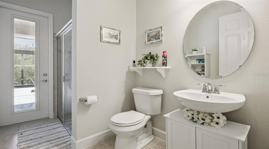 Convenient Pool Bath